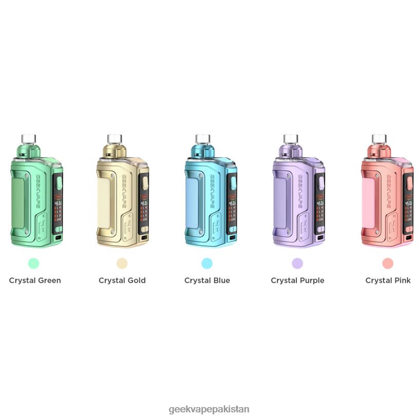 Geekvape h45 (ایجیس ہیرو 2) پوڈ موڈ کٹ کرسٹل ایڈیشن کرسٹل نیلا J288L4142 - Geekvape Price in Pakistan